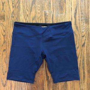 Navy Biker Shorts